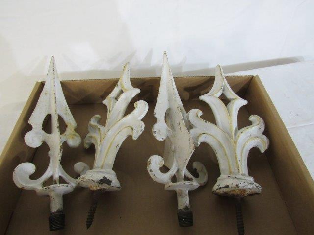 Four metal finials (1 of 3)