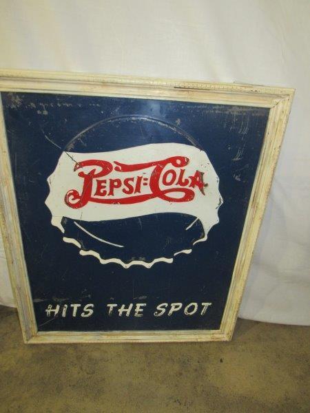 SST framed Pepsi-Cola sign (1 of 4)