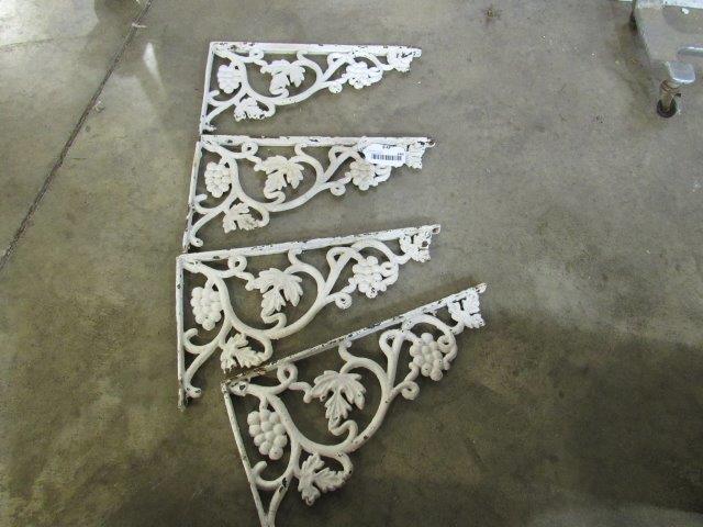 4- Fancy ornate iron shelf brackets (1 of 3)