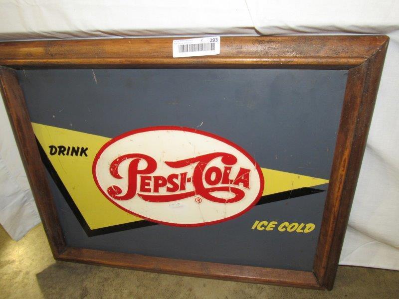 SST framed Pepsi-Cola sign (1 of 4)