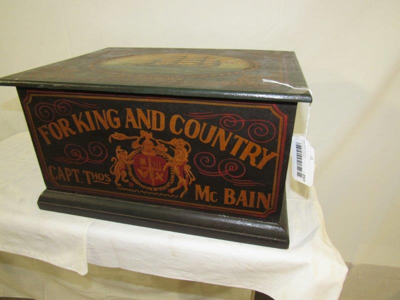 Hand-painted Seamans/Captain's chest (1 of 5)