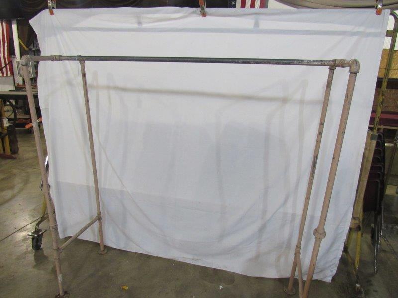 Industrial folding coat rack (1 of 3)