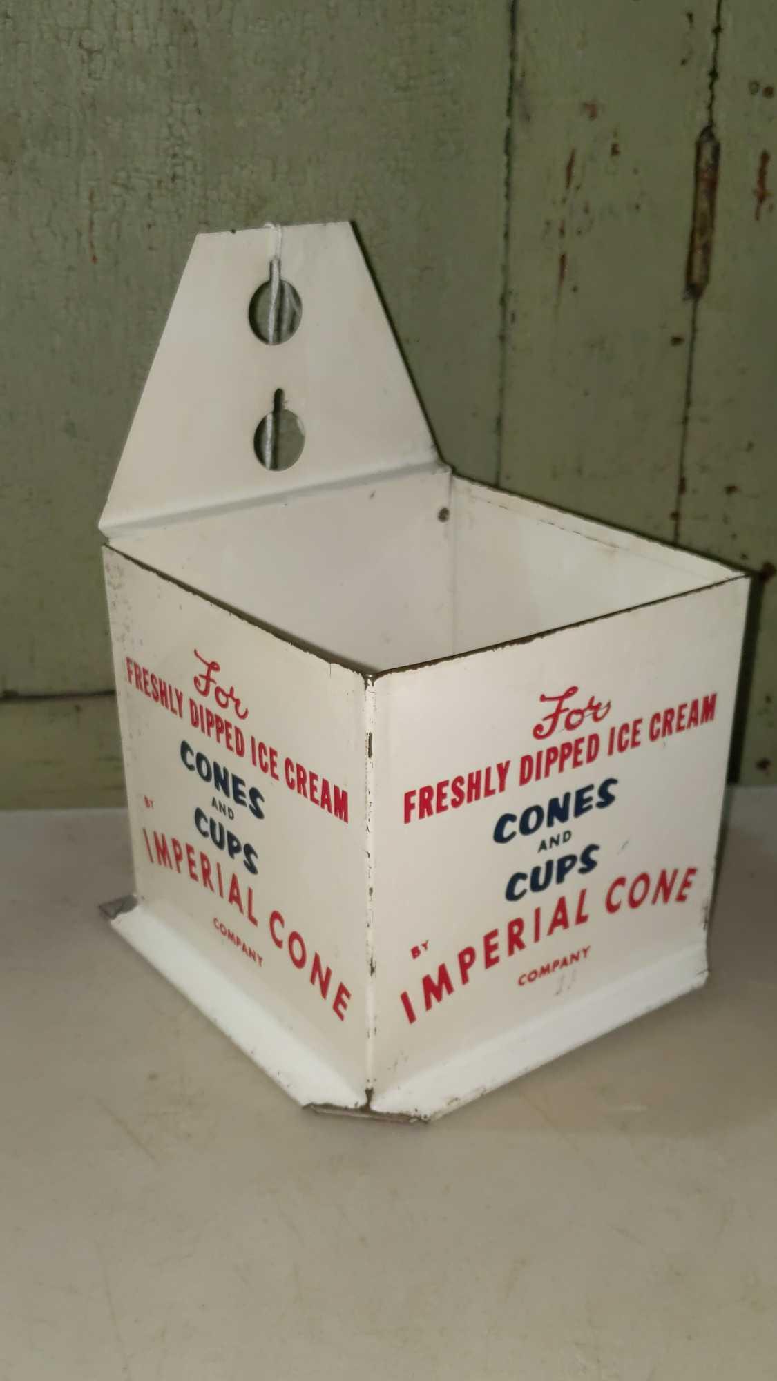 Wall hanging Metal Imperial Cone dispenser (1 of 4)