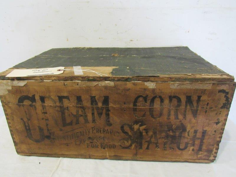 Cream corn starch wooden box (1 of 2)