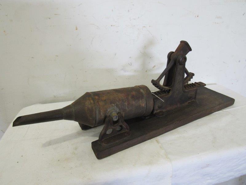 Unusual mechanical sausage stuffer (1 of 2)