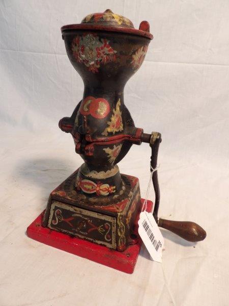 Small Enterprise coffee mill: Approximately 12 in tall