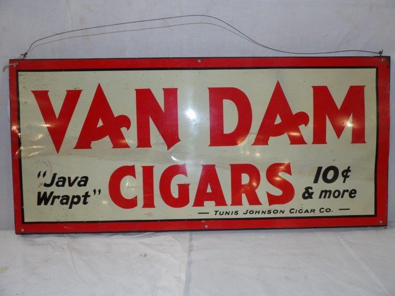 SST Van Dam Cigar sign