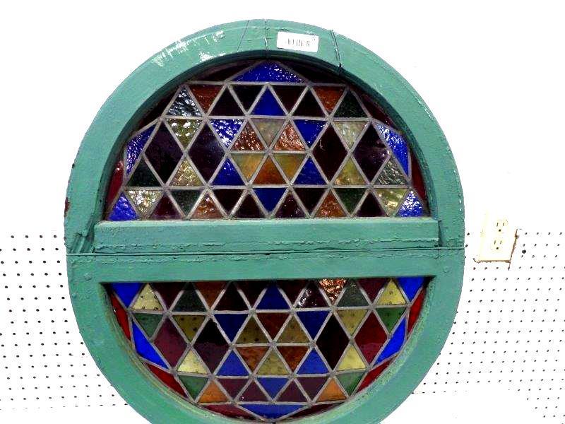 20th century Art Deco leaded glass windows (1 of 6)