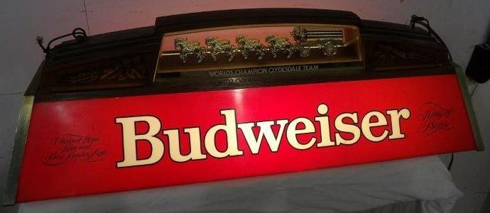 Nice Budweiser acrylic billiard chandelier (1 of 7)
