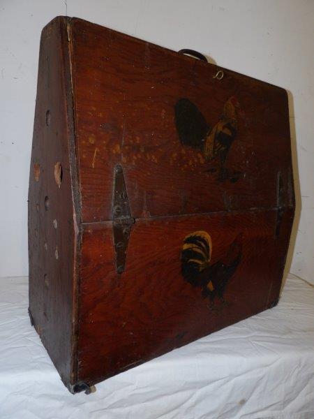 Wooden fighting cocks carrying cage (1 of 9)