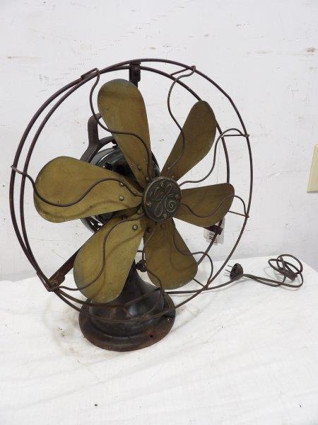 Early General Electric brass bladed fan (1 of 7)