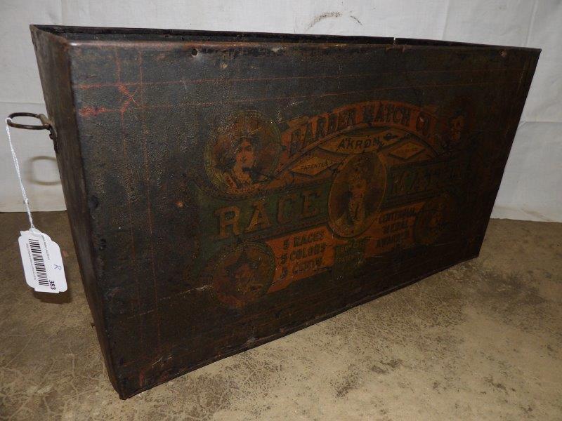 Antique c. 1879 Race Match Barber Watch Co. metal (1 of 6)