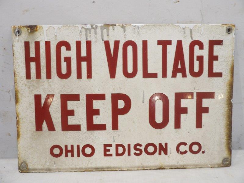 SSP Ohio Edison High Voltage Keep Off sign (1 of 5)
