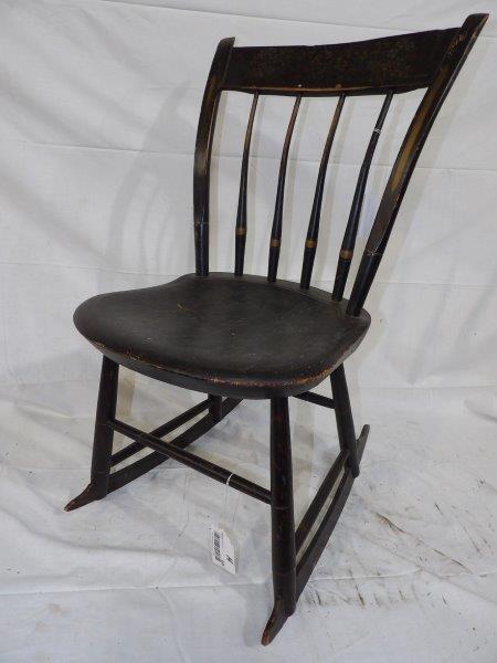 Early Windsor "Birdcage" Childs rocker (1 of 10)