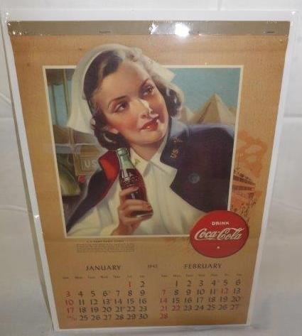 1943 Coca-Cola US Army Nurse Corps calendar (1 of 10)