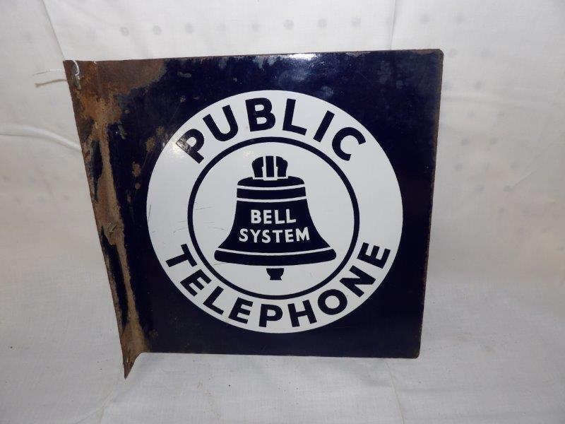 DSP Public Telephone Bell System flange sign (1 of 3)