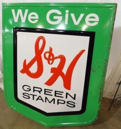 Large SST We Give S & H Green Stamps sign (1 of 6)