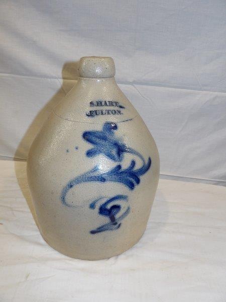 S. Hart 2 gallon stoneware jug (1 of 6)