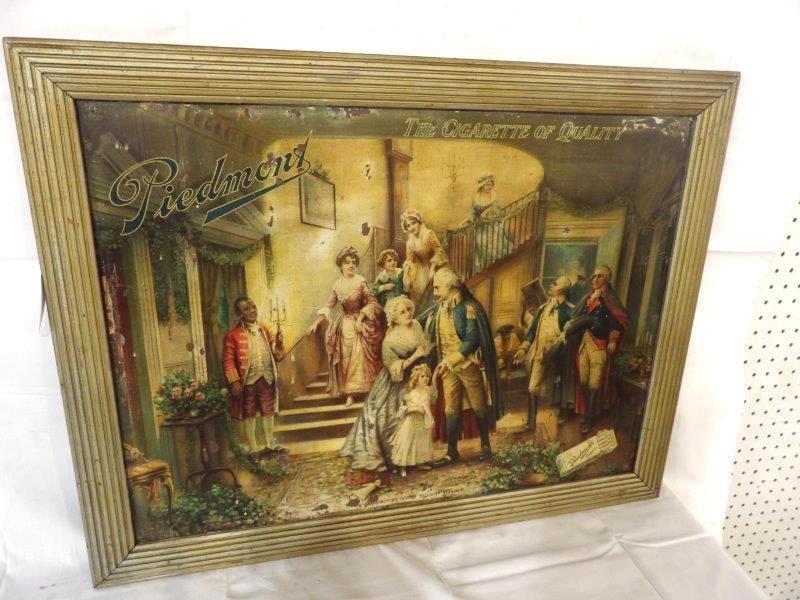 Early SST Piedmont Cigarette framed sign (1 of 13)