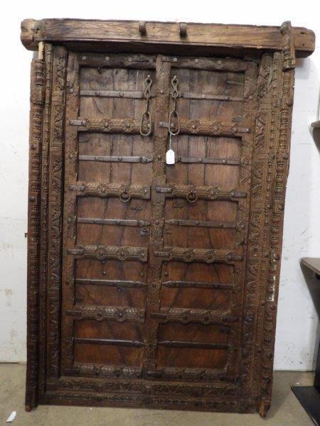 Highly carved Spanish Colonial double doors (1 of 11)