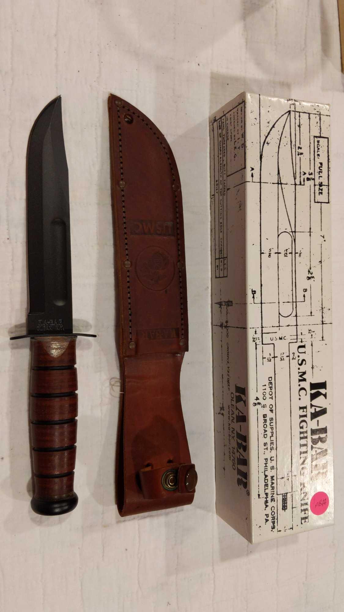 Ka-Bar 1217 U.S. Marine Corps fixed blade knife (1 of 6)