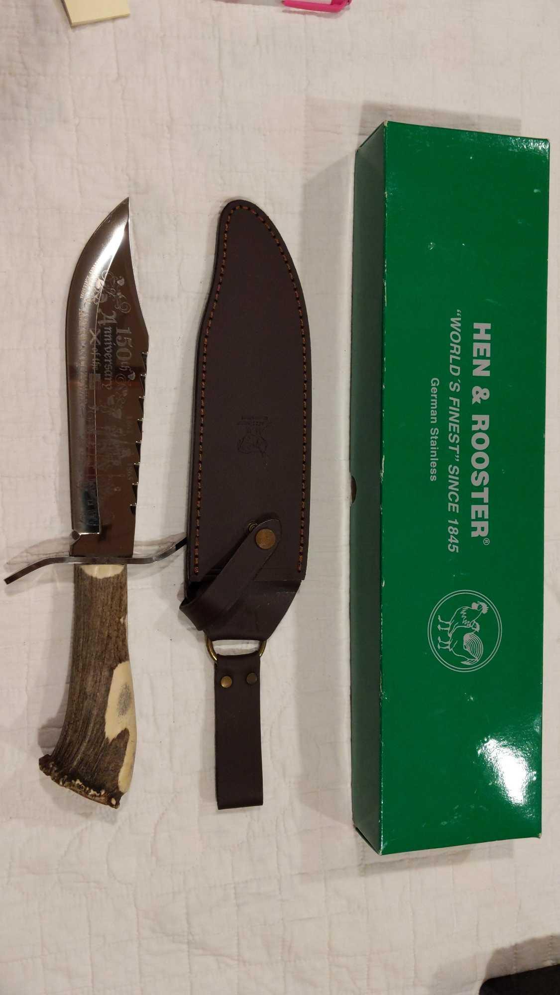 Outstanding Hen & Rooster 150th anniversary Knife (1 of 9)