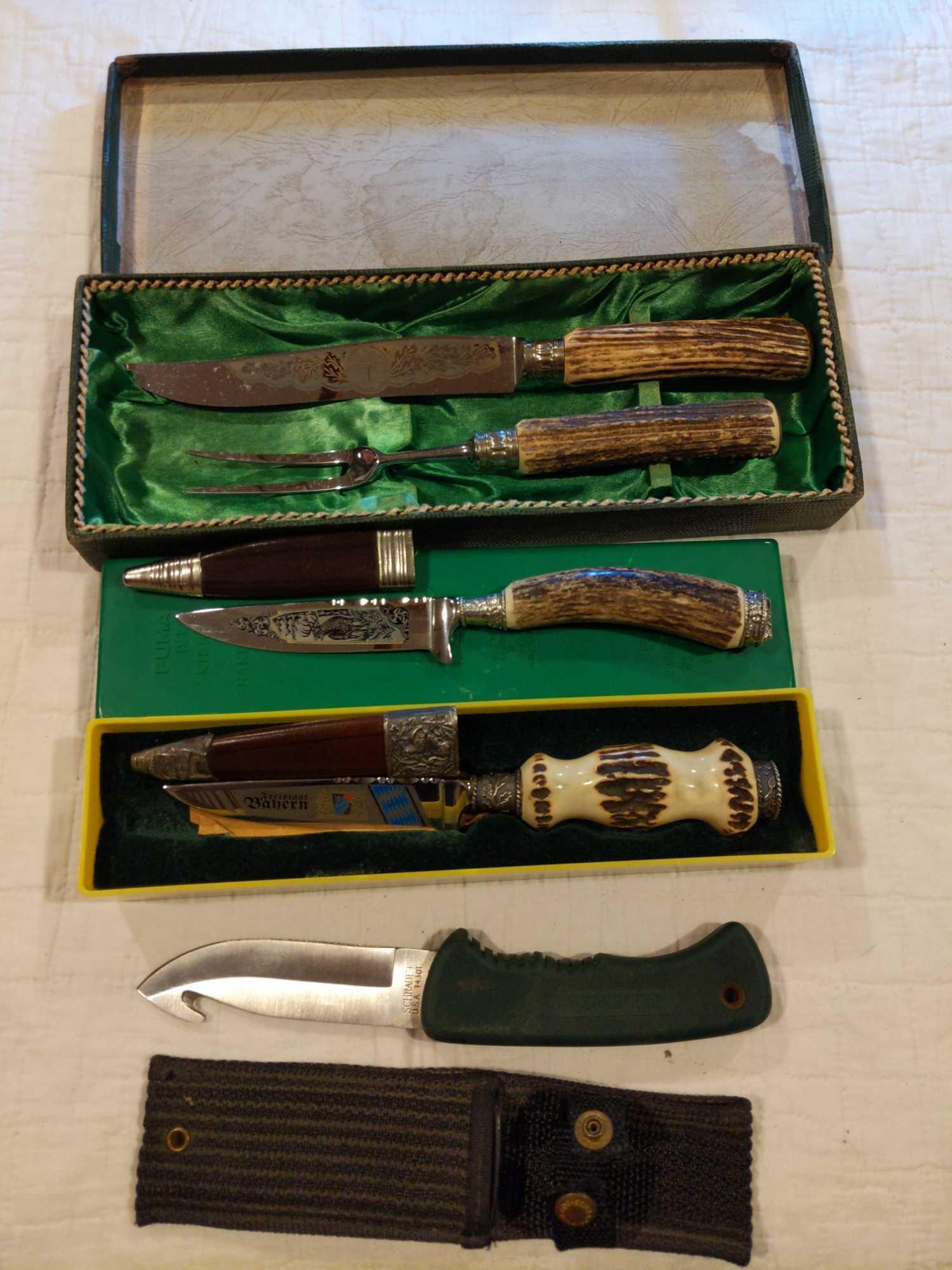 Lot of four knives and fork (1 of 17)