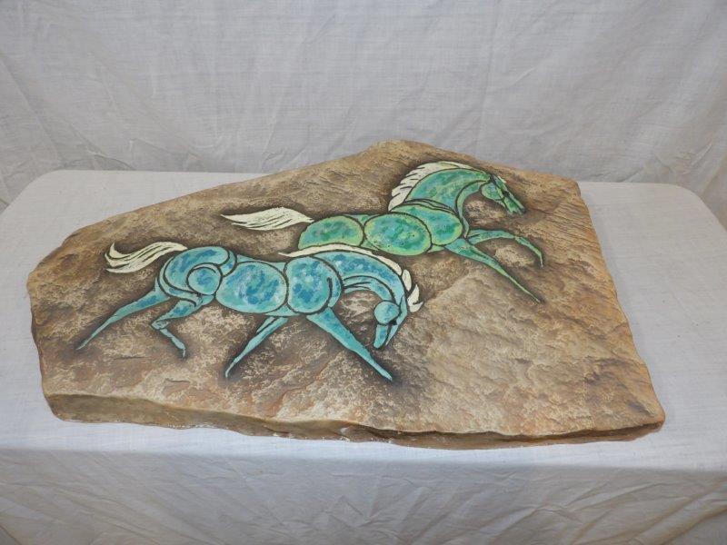 Hagen Renaker  double Horse plaque (1 of 4)