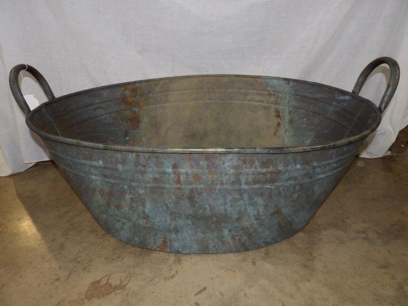 Early copper two-handled tub (1 of 5)