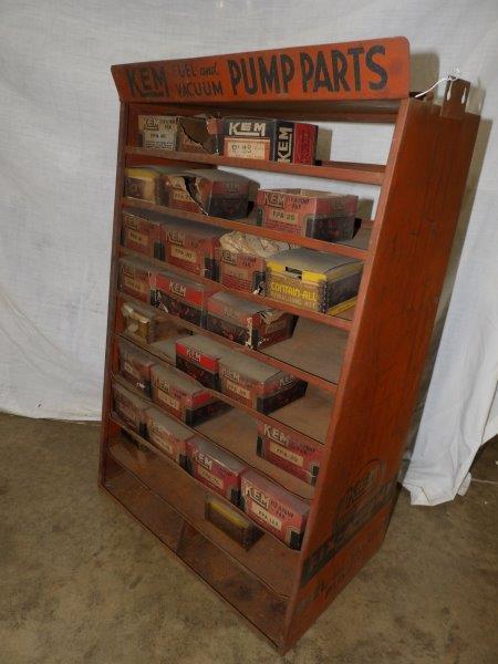 Kem Pump Parts metal cabinet and Airtex Pumps sign (1 of 10)