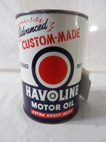 Havoline Motor Oil 1 qt unopened can (1 of 3)