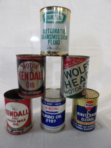 Six various one quart cans (1 of 3)