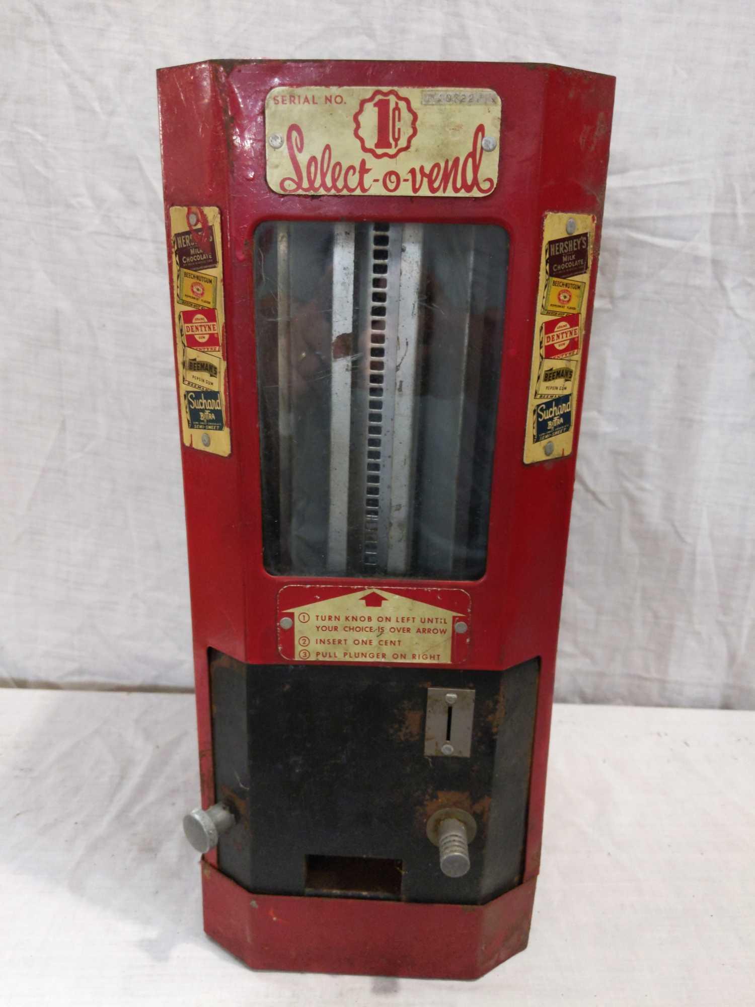 Select-o-vend 1 cent candy dispenser (1 of 7)