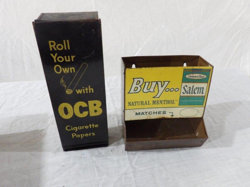 Salem Cigarettes matches & OCB cigarette papers metal (1 of 4)
