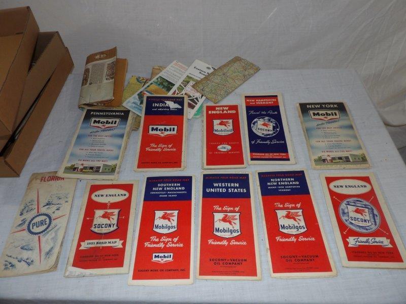 Lot of 18 various road maps (1 of 6)