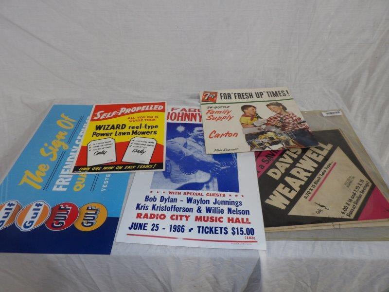 Lot of five advertising posters (1 of 7)