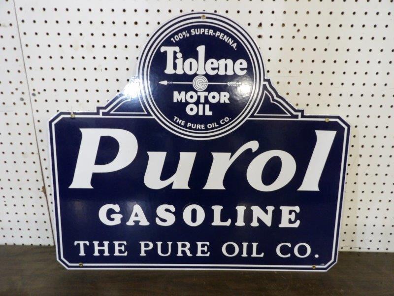 SSP reproduction Purol Gasoline sign (1 of 2)