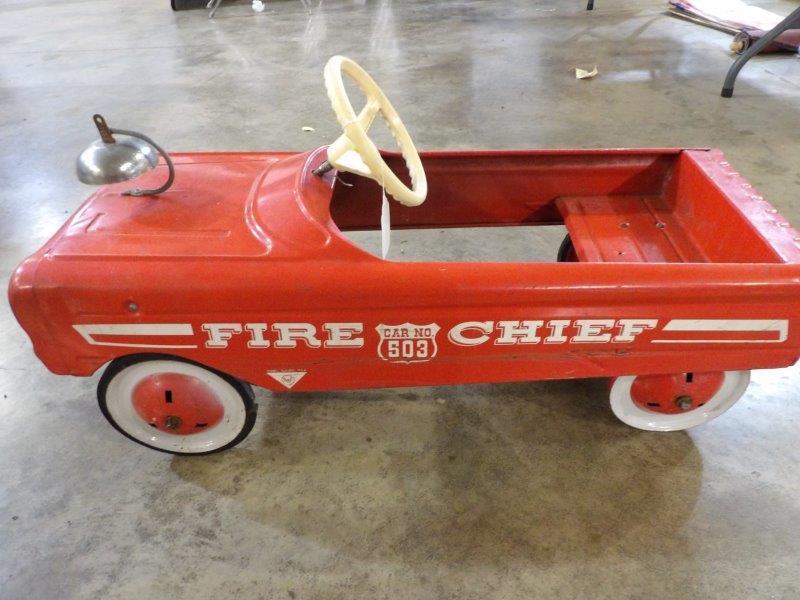 AMF Fire Chief car No. 503 pedal car (1 of 4)