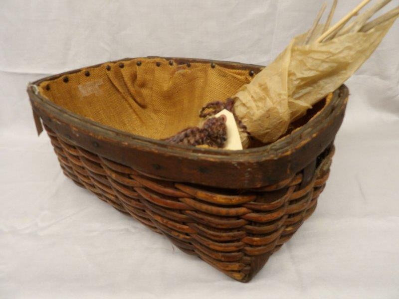 Early primitive wooden basket (1 of 3)