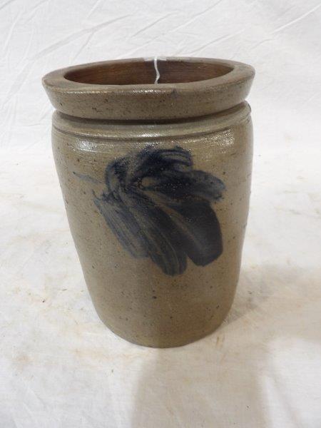 Small decorated stoneware jar (1 of 4)