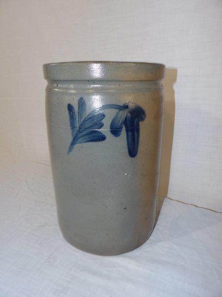 1 1/2 gallon decorated stoneware jar (1 of 6)