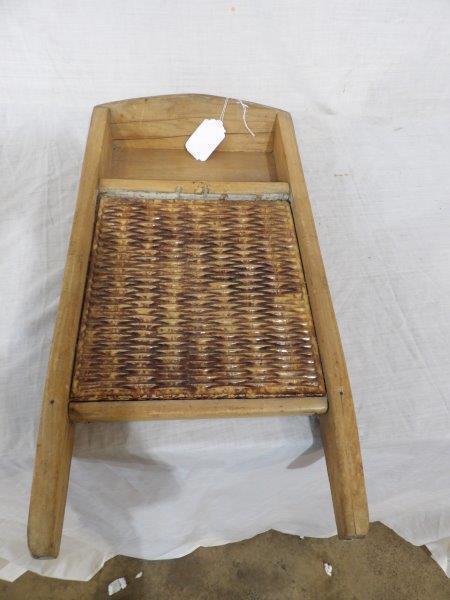 Early washboard with stoneware insert (1 of 3)