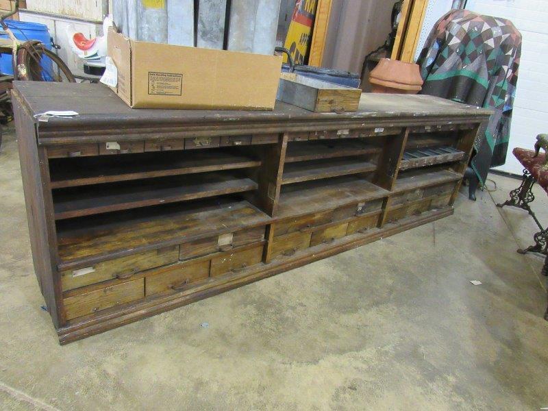 Primitive Country Store Cabinet with Drawers (1 of 5)