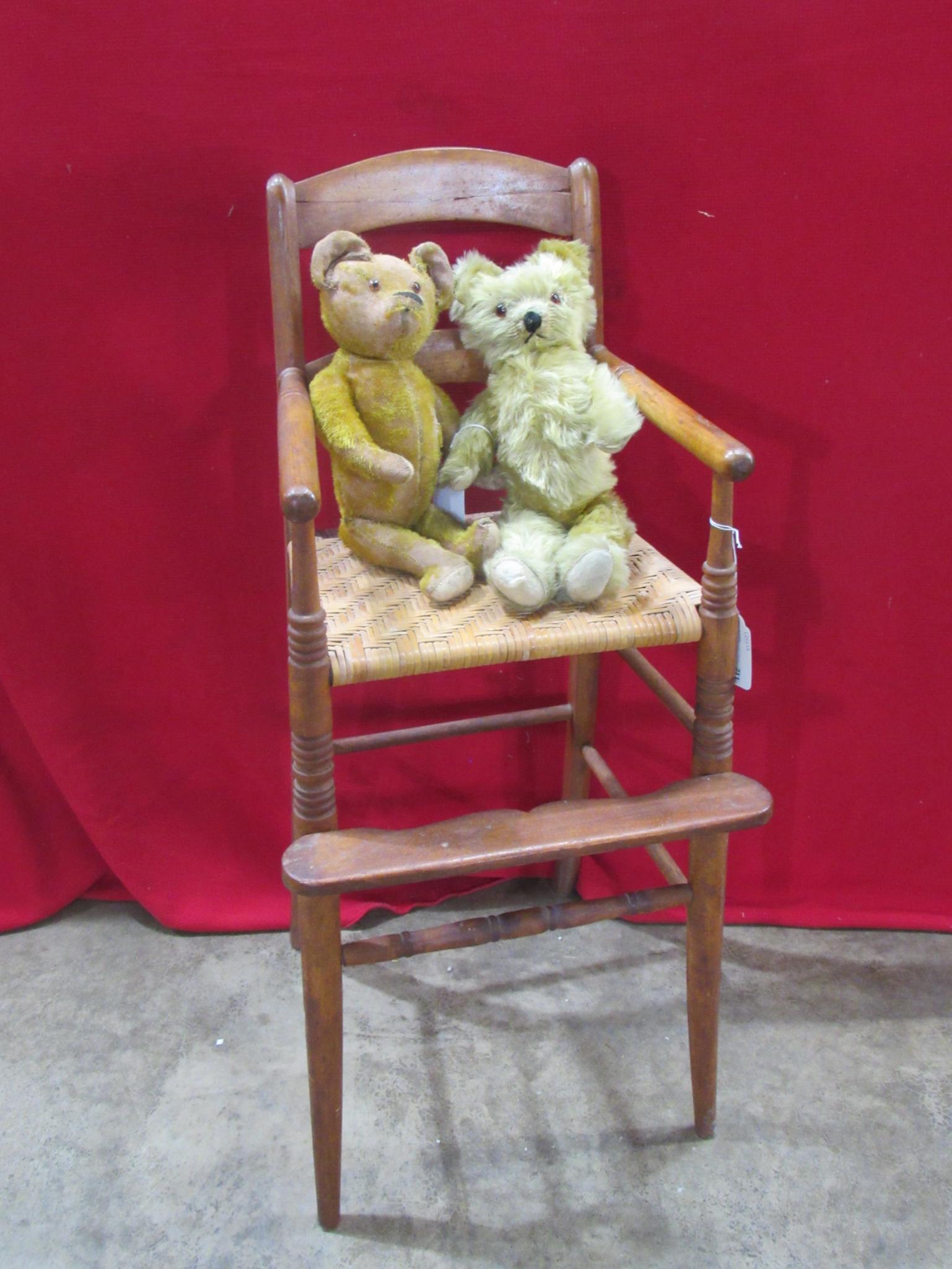Early Childâ€™s high chair and 2 moe hair bears (1 of 5)