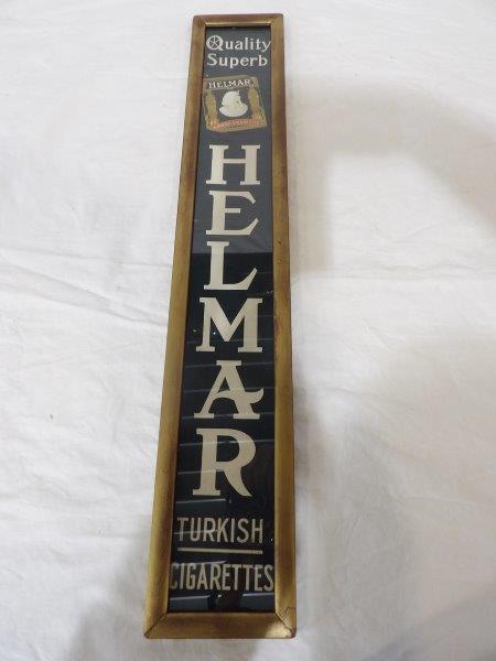 Helmar Turkish Cigarettes cardboard framed sign (1 of 4)