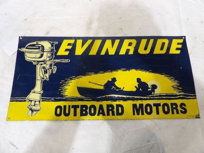 SST Evinrude Outboard Motors embossed sign Dec 29, 2021 Atlee Raber