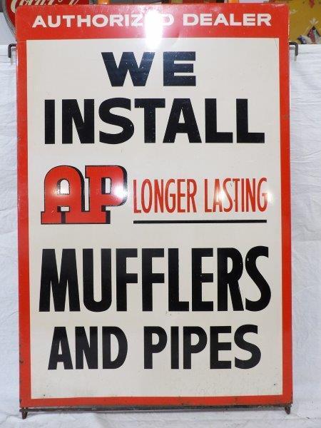 SST AP Mufflers and Pipes Authorized Dealer sign (1 of 5)