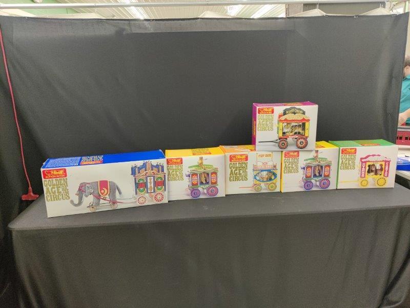 Steiff Golden Age Circus Train Set: All new in original box. Very uncommon collectable 6 piece set