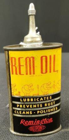 Remington Fat Boy Logo Oiler: Lead top, 3 oz.