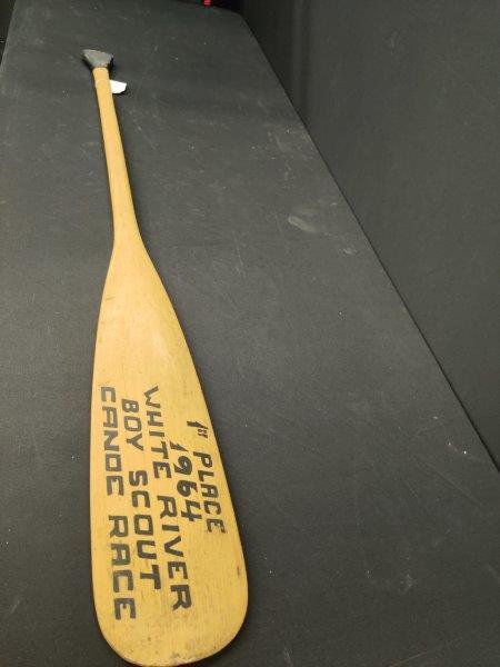 Boy Scouts Of America Trophy Paddle: 1964 1st place white river Trophy paddle.